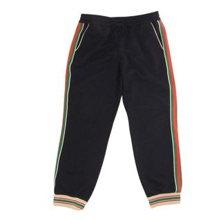 グッチ(Gucci)のGUCCI グッチ パンツ 21AW 663569-XJDE9 GG Jacquard Jersey Jogging Trousers GGジャカード ジャージー ジョギング トラウザーパンツ シェリーライン ブラック系 XL【中古】(その他)