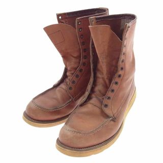 RED WING レッドウィング ブーツ 877  8-INCH CLASSIC MOC ORO-LEGACY アイリッシュセッター ワークブーツ 四角犬タグ ※靴ひもなし ブラウン系 US10.5【中古】