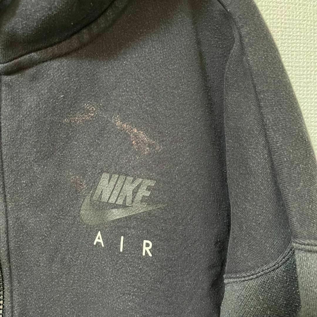 NIKE(ナイキ)の90s 古着 NIKE AIR ジップアップパーカー S 切り替え 胸ロゴ メンズのトップス(パーカー)の商品写真