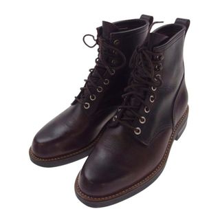 安藤製靴 ANDO SHOE ブーツ NERO ネロ ワーク ブーツ ボルドー ブラウン系 25【中古】(ブーツ)