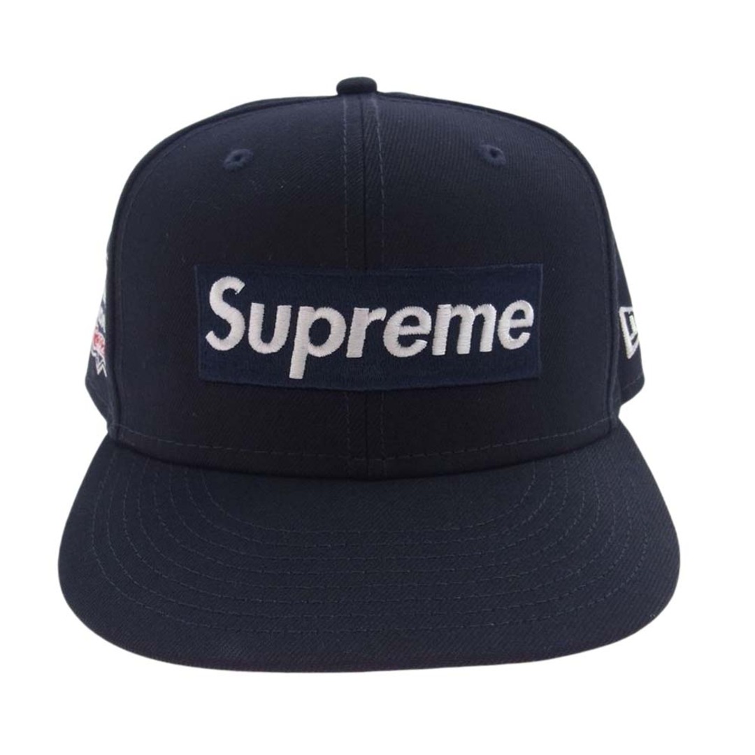 Supreme(シュプリーム)のSupreme シュプリーム キャップ 21AW × New Era No Comp Box Logo ニューエラ キャップ ノー コンプ ボックスロゴ キャップ ネイビー系 58.7cm【極上美品】【中古】 メンズの帽子(その他)の商品写真