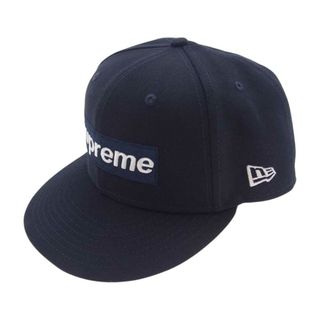 Supreme シュプリーム キャップ 21AW × New Era No Comp Box Logo ニューエラ キャップ ノー コンプ ボックスロゴ キャップ ネイビー系 58.7cm【極上美品】【中古】