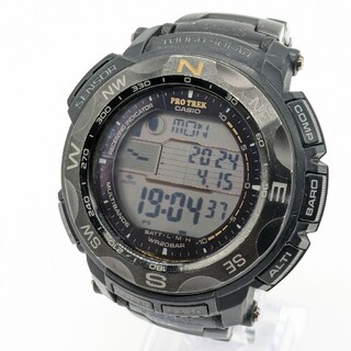 希少 CASIO PROTREK PRW-2500YT 電波ソーラー ブラック(腕時計(デジタル))