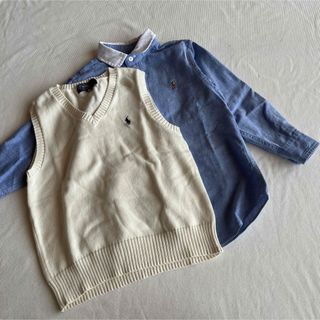 ポロラルフローレン(POLO RALPH LAUREN)のラルフローレン ブラウス ベスト セット 110(ニット)