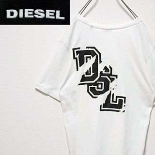 DIESEL - 人気モデル ディーゼル 両面 ロゴ ホワイト オーバーサイズ 半袖 Tシャツ