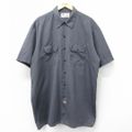 XL★古着 ディッキーズ Dickies 半袖 ワーク シャツ メンズ 00年…