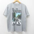 XL★古着 半袖 ロック バンド Tシャツ メンズ ビートルズ The Bea…