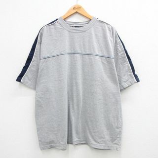 XL★古着 半袖 ビンテージ Tシャツ メンズ 00年代 00s 大きいサイズ クルーネック グレー 霜降り他 24apr19 中古(Tシャツ/カットソー(半袖/袖なし))