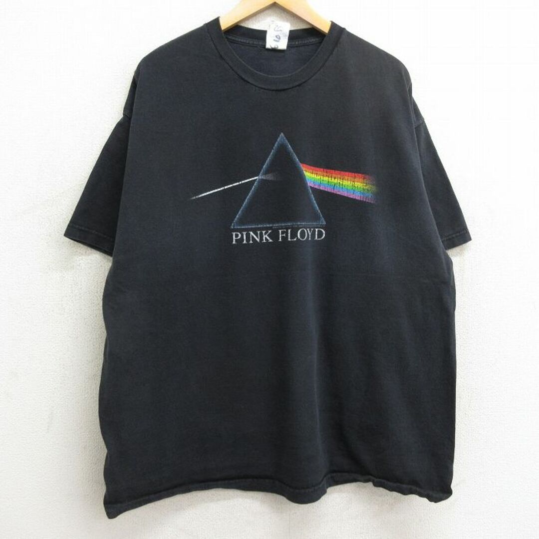 XL★古着 半袖 ビンテージ ロック バンド Tシャツ メンズ 00年代 00s ピンクフロイド 大きいサイズ コットン クルーネック 黒 ブラック 24apr19 中古 メンズのトップス(Tシャツ/カットソー(半袖/袖なし))の商品写真