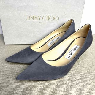 JIMMY CHOO - 36.5 JIMMY CHOO  プレーン パンプス グレー LOVE 65