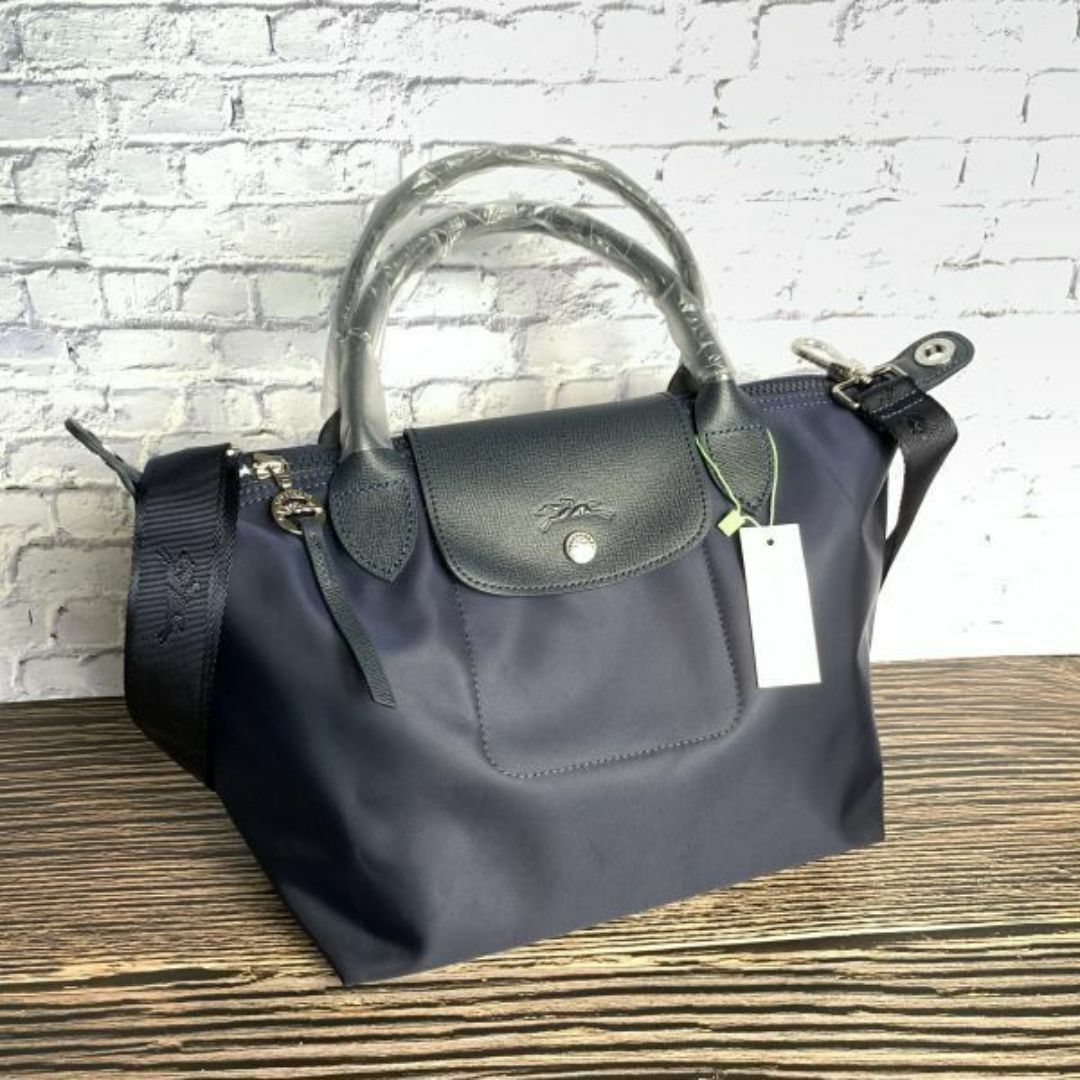 LONGCHAMP(ロンシャン)のロンシャン ルプリアージュ ネオ トップハンドルバッグ S ネイビー  レディースのバッグ(ショルダーバッグ)の商品写真