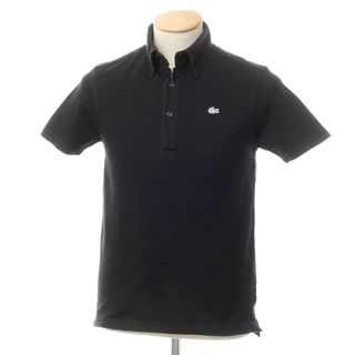 ラコステ(LACOSTE)の【中古】ラコステ LACOSTE 鹿の子ストレッチコットン 半袖ポロシャツ ブラック【サイズ2】【メンズ】(ポロシャツ)