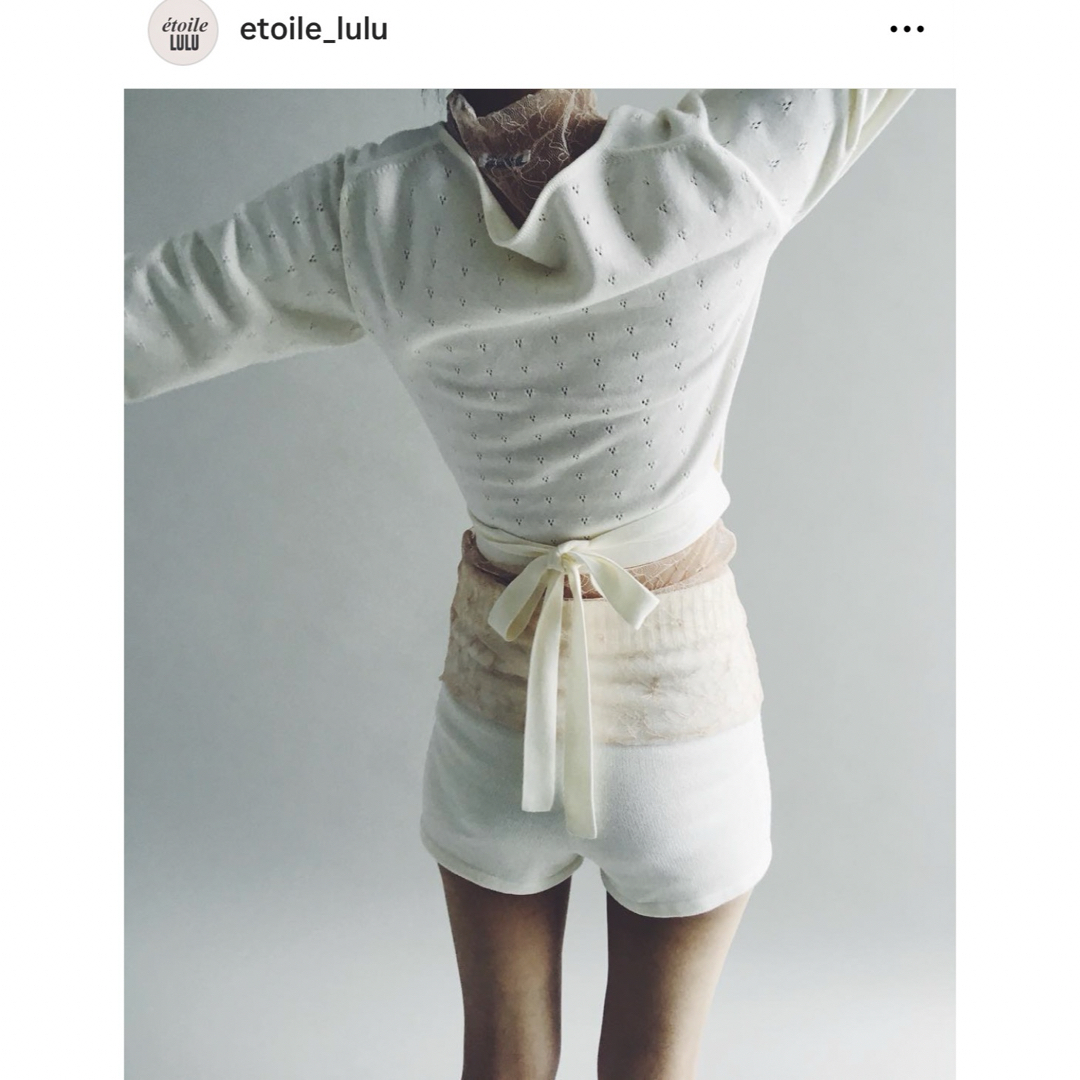 EDIT.FOR LULU(エディットフォールル)のetoile lulu コットンニットショートパンツ レディースのパンツ(ショートパンツ)の商品写真