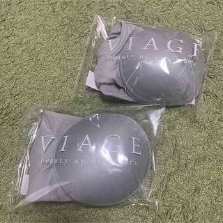 ヴィアージュ(VIAGE)の新品　Viage ヴィアージュ ナイトブラM/L  クールグレー×グレー　2枚(その他)