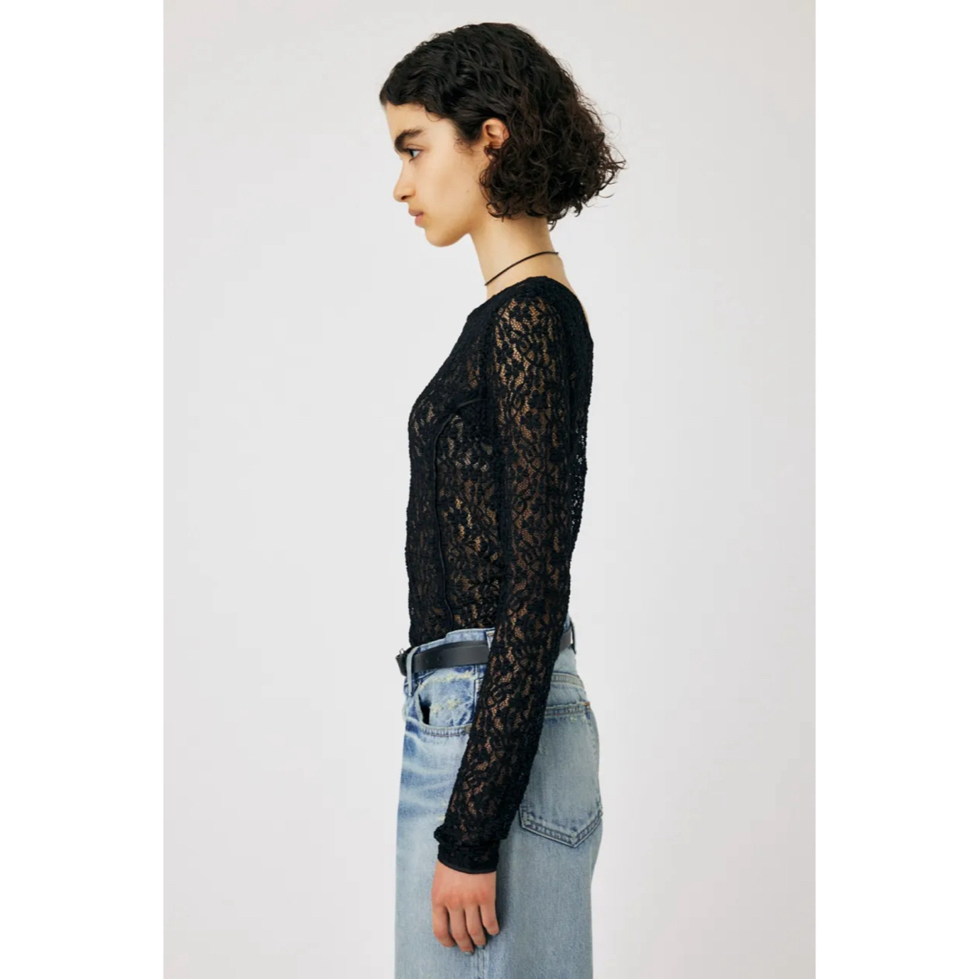 moussy(マウジー)のMOUSSY♡ BACK OPEN LACE CUT トップス レディースのトップス(カットソー(長袖/七分))の商品写真