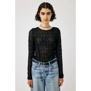 マウジー(moussy)のMOUSSY♡ BACK OPEN LACE CUT トップス(カットソー(長袖/七分))