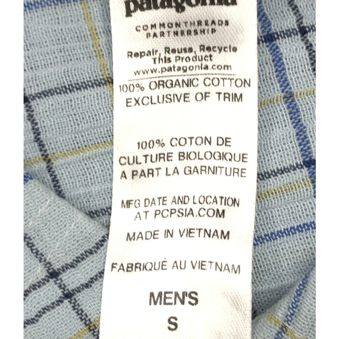 patagonia(パタゴニア)の美品 パタゴニア Patagonia 半袖シャツ チェック柄    メンズ S メンズのトップス(シャツ)の商品写真