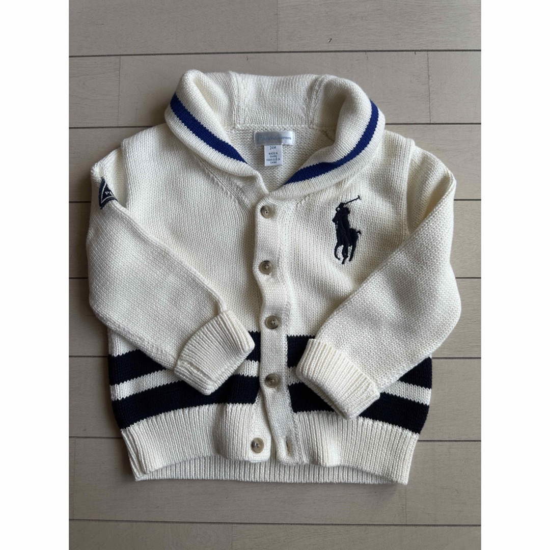 Ralph Lauren(ラルフローレン)の美品【ラルフローレン】KIDSカーディガン キッズ/ベビー/マタニティのキッズ服男の子用(90cm~)(カーディガン)の商品写真