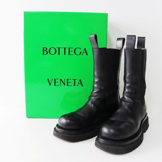 Bottega Veneta - ボッテガヴェネタ BOTTEGA VENETA BV THE LUG BOOT ザ ラグブーツ 39/ブラック 黒 サイドゴア チェルシー レザー【2400013829069】