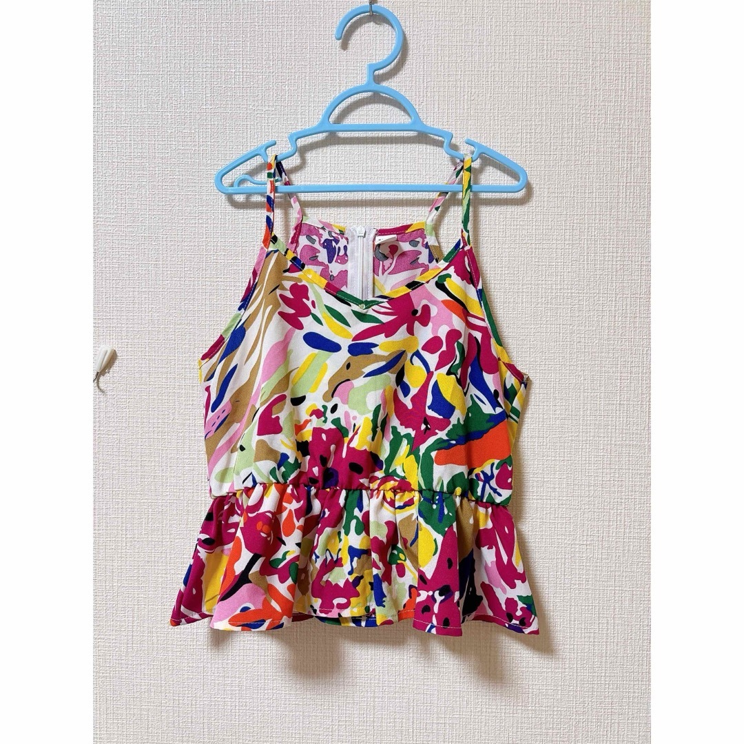 SHEIN(シーイン)の美品✨デザイン キャミソール 130〜 キッズ/ベビー/マタニティのキッズ服女の子用(90cm~)(Tシャツ/カットソー)の商品写真