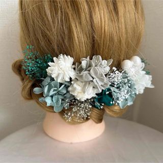 ヘッドパーツ　ヘッドドレス　ヘアピン　髪飾り　成人式髪飾り　卒業式髪飾り(ヘアピン)