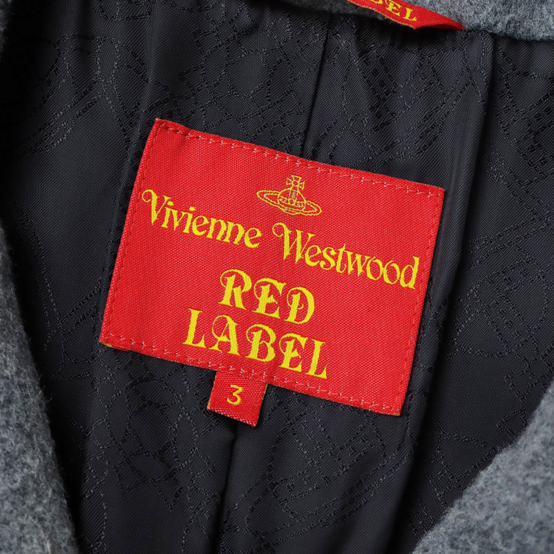 Vivienne Westwood(ヴィヴィアンウエストウッド)のヴィヴィアンウエストウッド レッドレーベル Vivienne Westwood RED LABEL ウール ラブコート 3/グレー トップス  ◇【2400013833004】 レディースのジャケット/アウター(その他)の商品写真