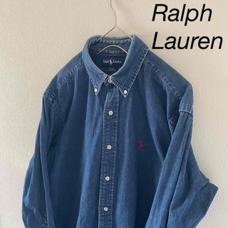 ラルフローレン(Ralph Lauren)のRalphLaurenラルフローレン長袖デニムインディゴシャツメンズL(シャツ)