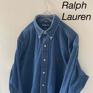 Ralph Lauren - RalphLaurenラルフローレン長袖デニムインディゴシャツメンズL