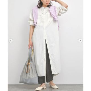 サマンサモスモス(SM2)の【ECO DENIM】シャツワンピース(ロングワンピース/マキシワンピース)