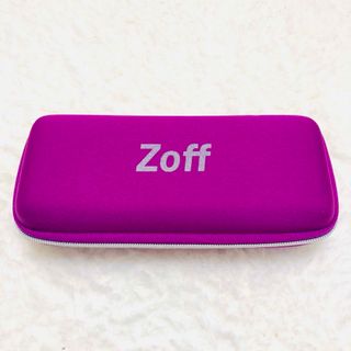 ゾフ(Zoff)のメガネケース　めがね　Zoff ゾフ　紫パープル 眼鏡ケース(サングラス/メガネ)