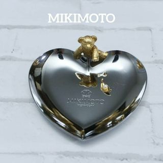 MIKIMOTO - 【匿名配送】ミキモト 小物入れ トレー シルバー パール クマ ハート