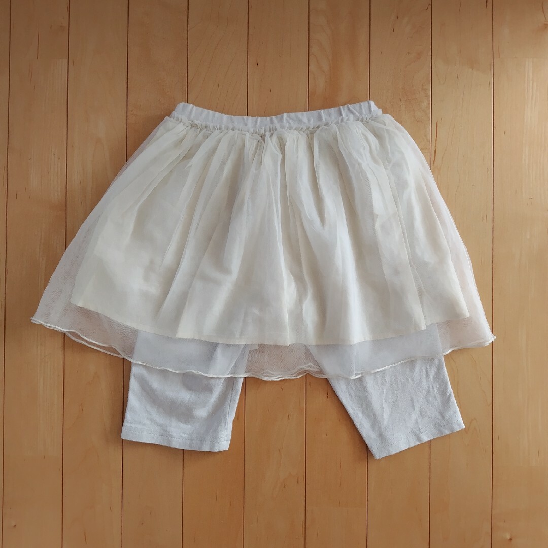 apres les cours(アプレレクール)のチュールスカッツ　130 キッズ/ベビー/マタニティのキッズ服女の子用(90cm~)(パンツ/スパッツ)の商品写真