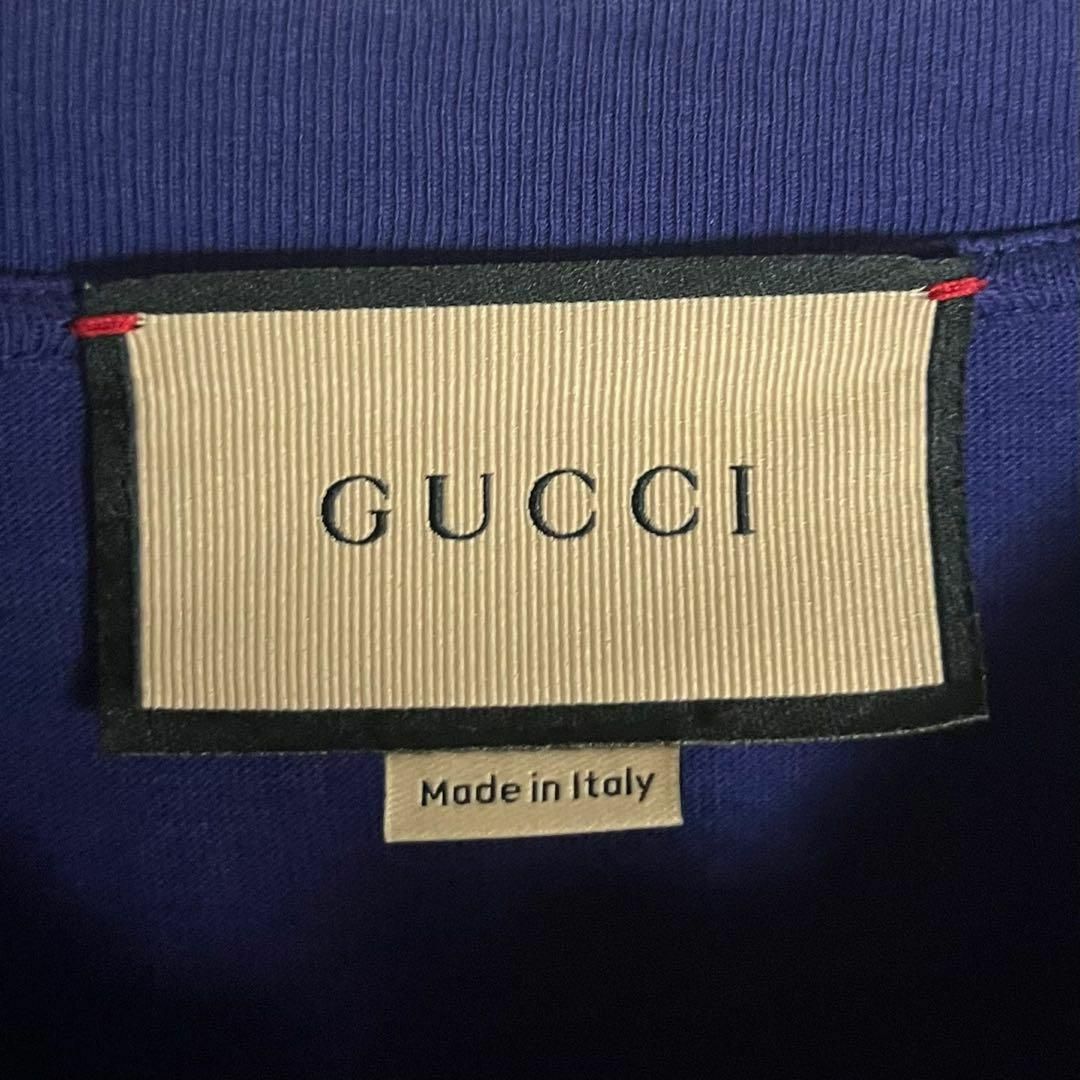 Gucci(グッチ)の【希少モデル】グッチ☆フットボールTシャツ カレッジロゴ 入手困難 メンズのトップス(Tシャツ/カットソー(半袖/袖なし))の商品写真