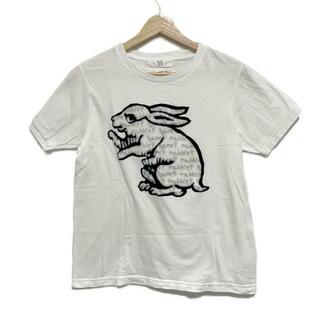 ワイズ(Y's)のY's(ワイズ) 半袖Tシャツ サイズ3 L レディース - YD-T99-879 白×黒 クルーネック/うさぎ/be anxiousコラボ/12AW(Tシャツ(半袖/袖なし))
