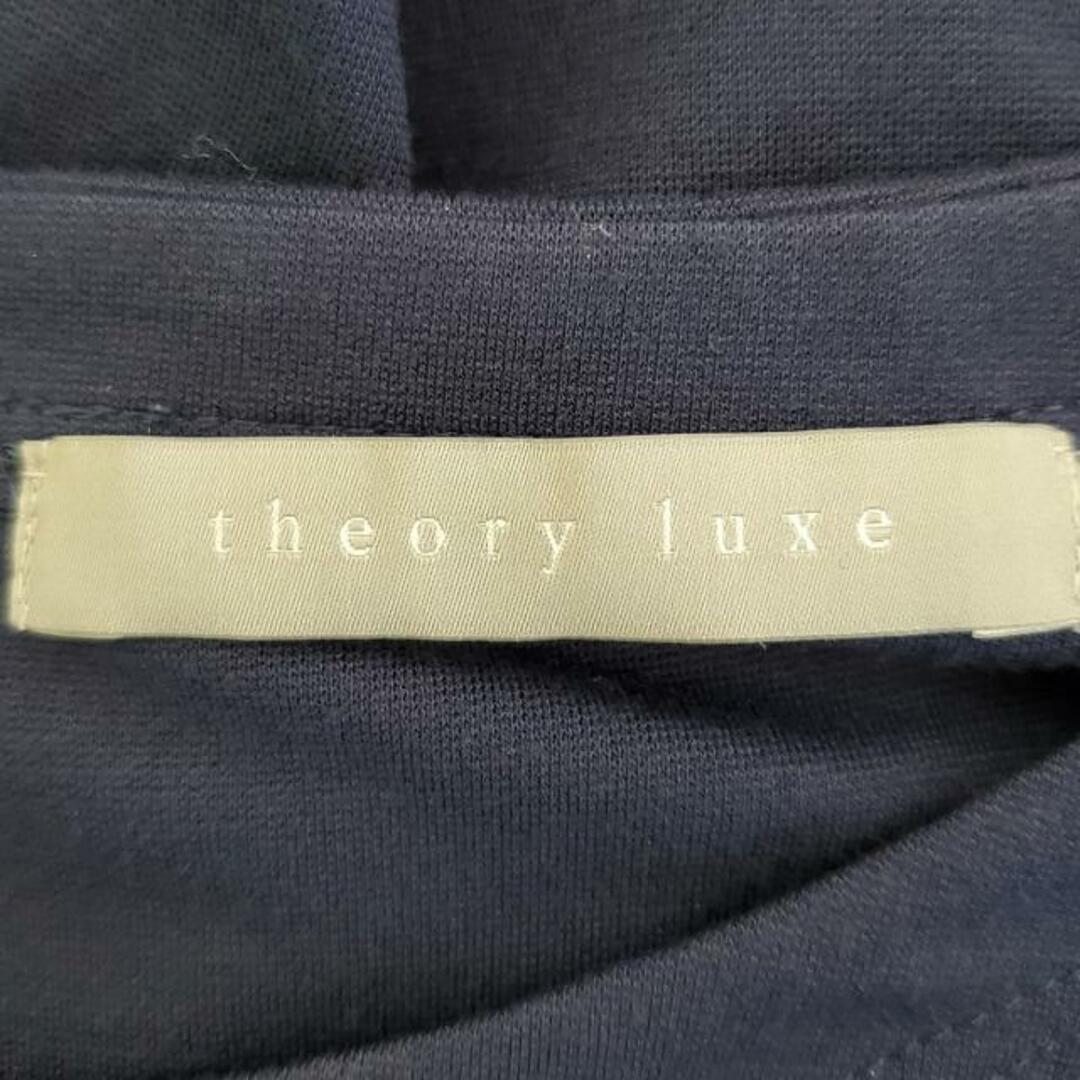 Theory luxe(セオリーリュクス)のtheory luxe(セオリーリュクス) ワンピース サイズ38 M レディース美品  - ネイビー クルーネック/七分袖/ミニ レディースのワンピース(その他)の商品写真