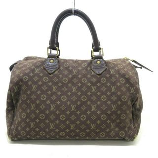 ルイヴィトン(LOUIS VUITTON)のLOUIS VUITTON(ルイヴィトン) ハンドバッグ モノグラムミニラン スピーディ30 M95224 エベヌ コットン、リネン(ハンドバッグ)