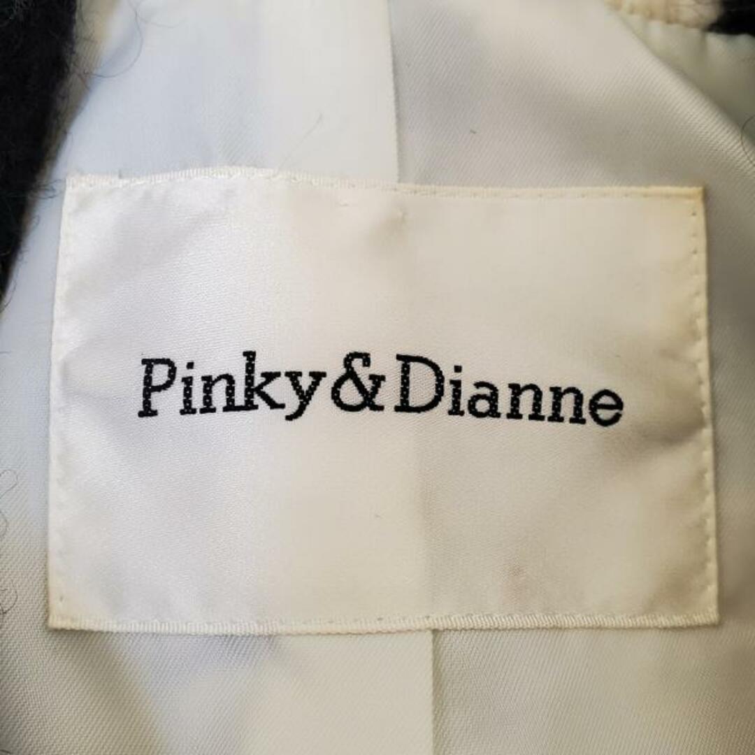 Pinky&Dianne(ピンキーアンドダイアン)のPinky&Dianne(ピンキー&ダイアン) コート サイズ38 M レディース 白×黒 チェック柄/長袖/冬 レディースのジャケット/アウター(その他)の商品写真