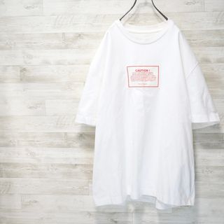 マルタンマルジェラ(Maison Martin Margiela)のMAISON MARGIELA 19SS “Caution”Big Tee-48(Tシャツ/カットソー(半袖/袖なし))