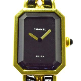 シャネル(CHANEL)のCHANEL(シャネル) 腕時計 プルミエール H0001 レディース サイズ:L 黒(腕時計)