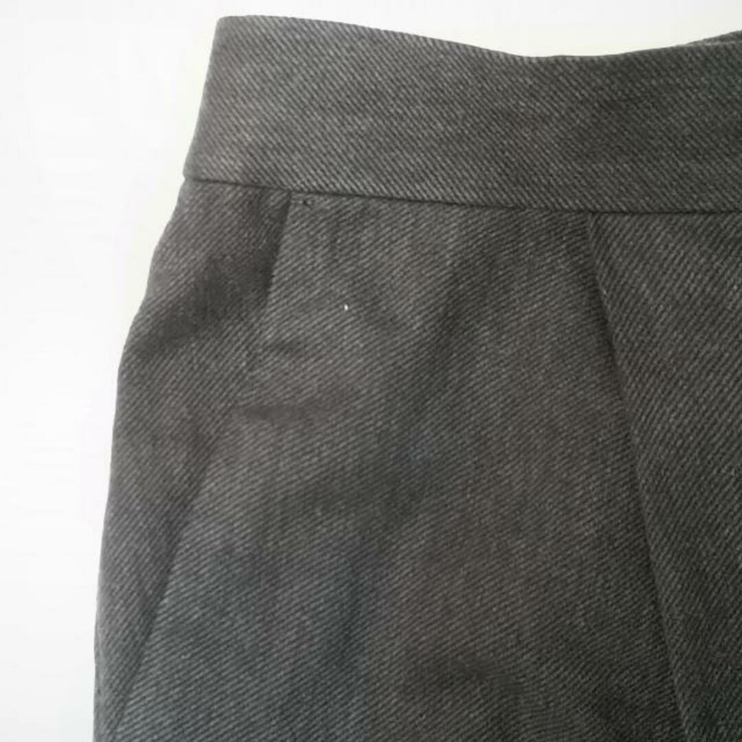 ENFOLD(エンフォルド)のENFOLD(エンフォルド) パンツ サイズ38 M レディース - ダークグレー×黒 フルレングス 綿、毛 レディースのパンツ(その他)の商品写真