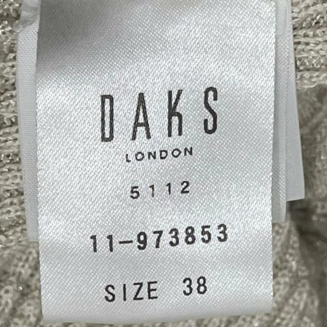 DAKS(ダックス)のDAKS(ダックス) 長袖カットソー サイズ38 L レディース - ベージュ レディースのトップス(カットソー(長袖/七分))の商品写真