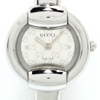 グッチ(Gucci)のGUCCI(グッチ) 腕時計 - 1400L レディース シルバー(腕時計)