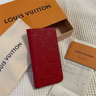 ルイヴィトン(LOUIS VUITTON)の新品　LOUIS VUITTON iPhoneX / XS ケース　レッド(iPhoneケース)