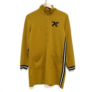 PICONE(ピッコーネ) ワンピース サイズ1 S レディース - ダークイエロー×黒×白 レギュラーカラー/長袖/ミニ/ポロワンピ(その他)