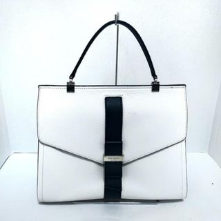 ケイトスペードニューヨーク(kate spade new york)のKate spade(ケイトスペード) ハンドバッグ - WKRU3801 白×黒 レザー(ハンドバッグ)