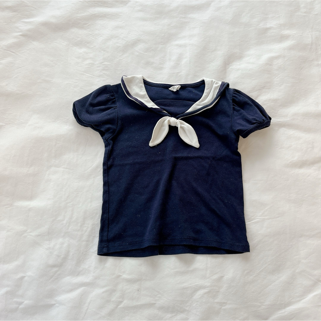 UNIQLO(ユニクロ)の120サイズ　女の子半袖Tシャツ　3枚セット　ガールズTシャツ　半袖カットソー キッズ/ベビー/マタニティのキッズ服女の子用(90cm~)(Tシャツ/カットソー)の商品写真