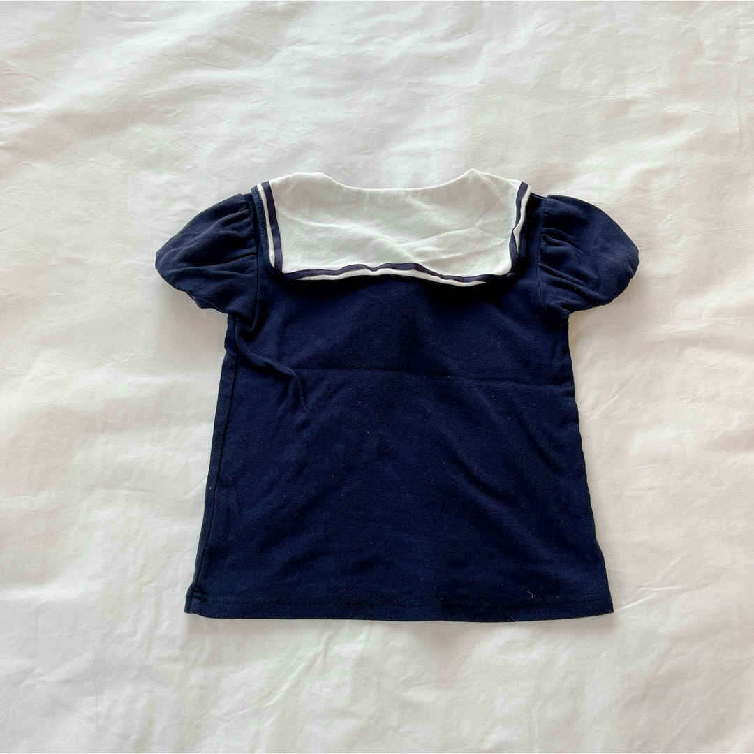 UNIQLO(ユニクロ)の120サイズ　女の子半袖Tシャツ　3枚セット　ガールズTシャツ　半袖カットソー キッズ/ベビー/マタニティのキッズ服女の子用(90cm~)(Tシャツ/カットソー)の商品写真