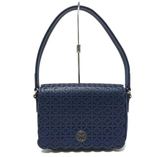 トリーバーチ(Tory Burch)のTORY BURCH(トリーバーチ) ハンドバッグ - ダークネイビー パンチング レザー(ハンドバッグ)