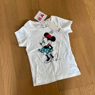 ユニクロ(UNIQLO)の【UNIQLO】新品タグあり　ミニーちゃんTシャツ(Tシャツ/カットソー)