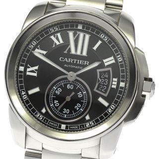 カルティエ(Cartier)のカルティエ CARTIER W7100016 カリブル ドゥ カルティエ デイト 自動巻き メンズ 保証書付き_811496(腕時計(アナログ))